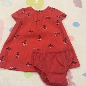 GAP Baby Girl Size 18-24 M Orange Corduroy Dress